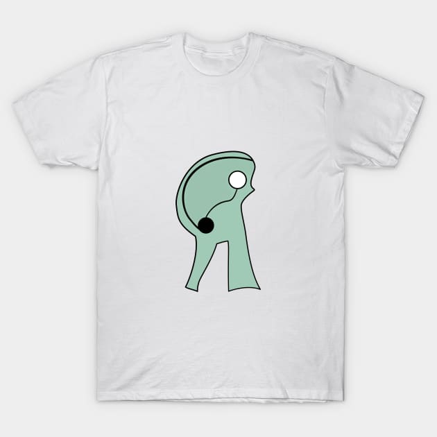 Ambiguous Alien-Like Figure For Interpretation T-Shirt by Living Emblem